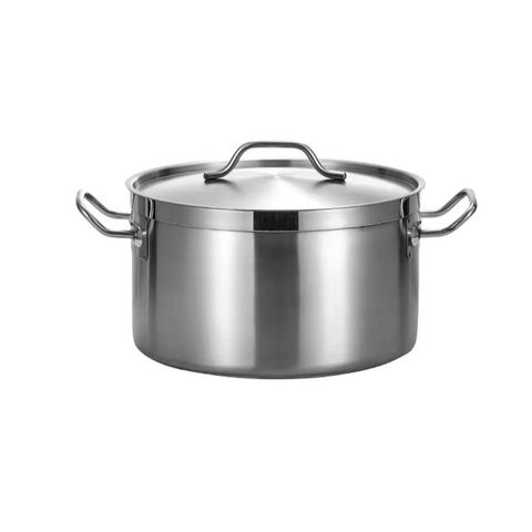 Nồi Inox Dày 2 Quai Dung Tích Lớn 6L-170L, Nồi Hầm Cao Chất Lượng, Thực Phẩm An Toàn, Nắp Đậy Siêu Bền 0.8mm (TV487)