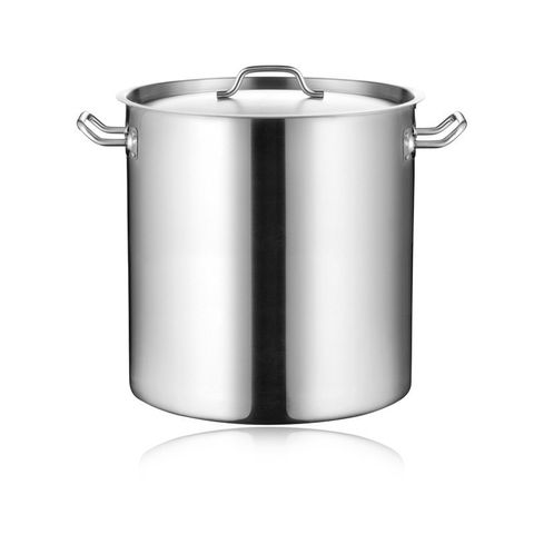 Nồi Inox Dày 2 Quai Dung Tích Lớn 6L-170L, Nồi Hầm Cao Chất Lượng, Thực Phẩm An Toàn, Nắp Đậy Siêu Bền 0.8mm (TV487)