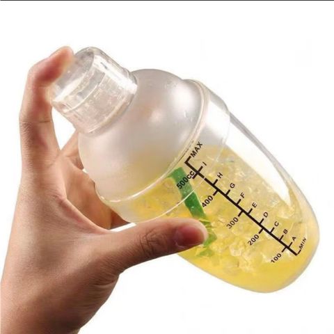 Shaker Nhựa Có Định Lượng Pha Chế - Dụng Cụ Nhà Bếp Đa Dạng Dung Tích 350ml, 530ml, 700ml, 1000ml (TV412)
