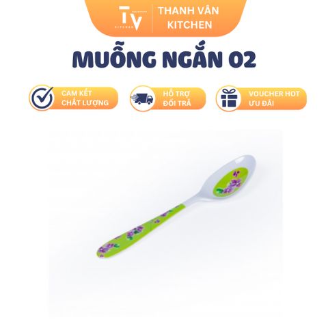 Muỗng Ngắn TVKITCHEN 15cm - Dụng Cụ Nhà Bếp Chất Lượng Cao và Đa Dạng Mẫu Mã - Quà Tặng Thích Hợp Cho Mọi Căn Bếp (TV1055)
