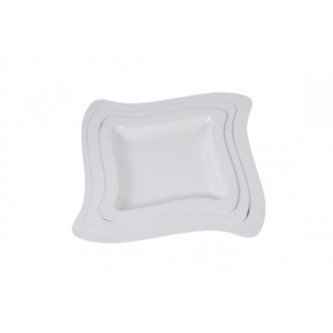 Dĩa Vuông Melamine DV 57 - Đồ Gia Dụng Kitchen - Kích Thước 21.5 x 21.5 x 2.1 cm - Phụ Kiện Bếp Tiện Lợi, Chất Lượng Cao (TV893)