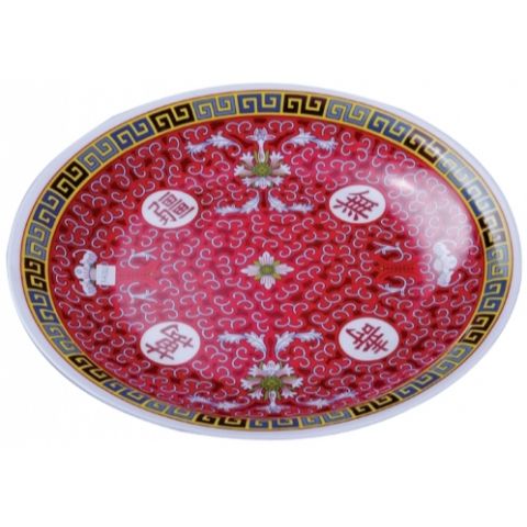 Dĩa Quả Tử QT - Dĩa Nhựa Melamine Chất Lượng Cao Cho Bữa Tiệc Gia Đình, Kích Thước Ø 36.2cm và Ø 35.5cm (TV800)