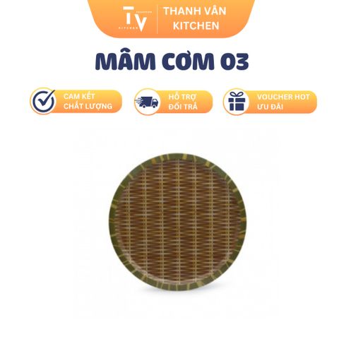 Mâm Cơm 03 - Đồ Gia Dụng Nhà Bếp Chất Lượng Cao, Kích Thước Ø40cm - Trang Trí Bàn Tiệc Đẹp Mắt (TV1046)