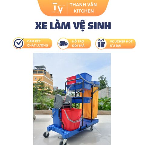Xe làm vệ sinh nhà bếp AF08173 - Dụng cụ gia dụng chất liệu nhựa PP cao cấp, dung tích 36L, thiết kế tiện lợi cho mọi căn bếp (TV579)