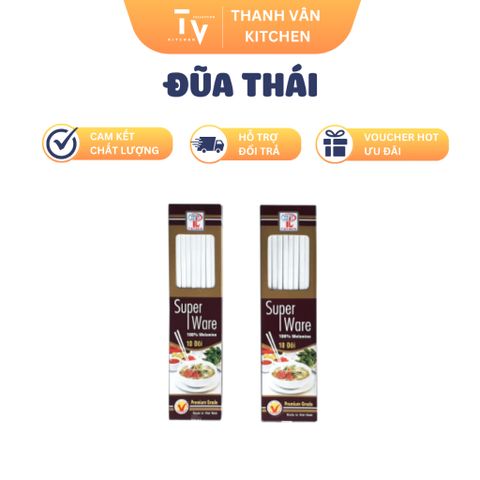 Đũa Thái Chất Lượng Cao - Dụng Cụ Như Ý Cho Bếp, Kích Thước 24.5cm, Hàng Chính Hãng TVKITCHEN (TV924)