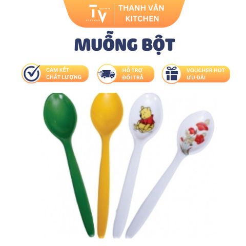 Muỗng Bột Chất Liệu Cao Cấp TVKITCHEN - Dụng Cụ Bếp Tiện Ích Cho Bé 14.2 x 2.5 cm - Quà Tặng Thú Vị Cho Gia Đình (TV1047)