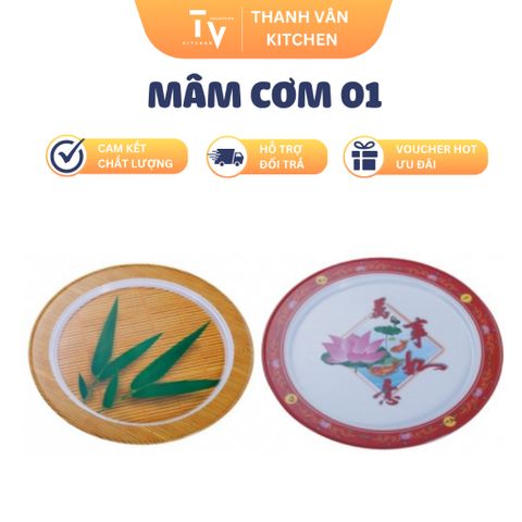 Mâm Cơm Đa Năng - Đồ Gia Dụng Nhà Bếp Cao Cấp, Kích Thước Ø 54.5cm, Hỗ Trợ Freeship Tận Nơi (TV1044)