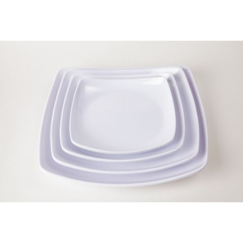 Dĩa Melamine Vuông DV 206 - Đồ Gia Dụng Nhà Bếp Chất Lượng Cao, Kích Thước 16.7 x 3.1 cm, Mẫu Mã Đa Dạng, Nhập Khẩu Chính Hãng (TV900)