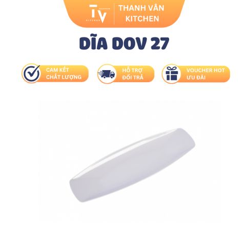 Dĩa DOV 27 Nhựa Melamine - Đồ Gia Dụng Nhà Bếp Thời Trang, Kích Thước 30x9.7x2.3 cm, Chính Hãng TVKITCHEN (TV868)