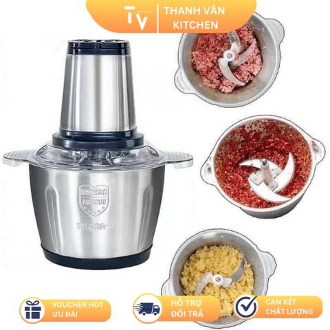 Máy Xay Thịt Đa Năng Kitchen Expert 2L - Công Nghệ Hiện Đại, Lưỡi Dao Kép Thép Không Gỉ, Xay Nhuyễn Nhanh Chóng Cho Gia Đình (TV159)