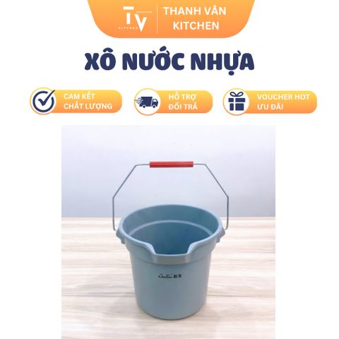 Xô Nước Nhựa Cao Cấp 14L B-100B - Dụng Cụ Nhà Bếp Thích Hợp Cho Mọi Gia Đình (TV691)
