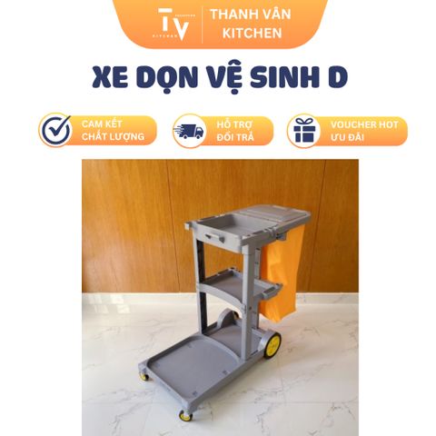 Xe Dọn Vệ Sinh D-11-1 - Thiết Bị Tiện Ích Cao Cấp Cho Gia Đình - Đồ Dùng Nhà Bếp Chất Lượng, Thời Trang (TV553)
