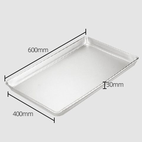 Khay Nhôm Nướng Bánh Chữ Nhật Lớn - Khay Nướng Lò 400x600mm, Dày 0.7mm, Phù Hợp Cho Mọi Nhà Bếp, Chất Lượng Cao (TV662)