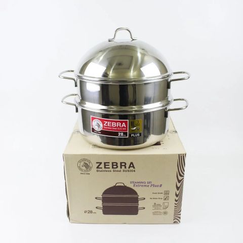 Bộ Xửng Hấp 3 Đáy Inox 304 Extreme Plus II 28cm - Dụng Cụ Nhà Bếp Chất Lượng Từ Thái Lan, Đa Năng, Tiện Lợi (TV7)
