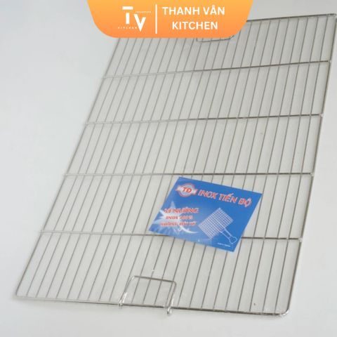 Vỉ nướng Inox Cao Cấp TV70 - Thiết Kế Tiện Dụng Cho Nướng Thịt & Hải Sản Trên Bếp Than, Bếp Gas, Dã Ngoại An Toàn (TV70)