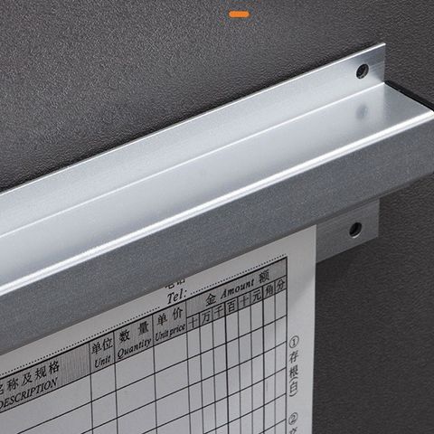 Thanh gắn thực đơn, thanh gắn bảng tin dán tường, thanh gắn ghi chú inox 60cm dành cho nhà bếp, nhà hàng (TV298)