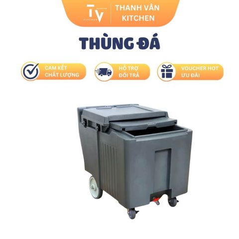 Thùng đá giữ nhiệt 110L di động, nhựa PE cao cấp - Phụ kiện tiện ích cho bếp và dã ngoại, chất lượng đảm bảo (TV288)