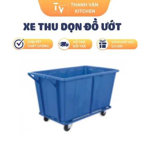 Xe thu dọn đồ ướt D-025SQC - Xe vệ sinh nhà bếp chất lượng cao, hỗ trợ dọn dẹp tiện lợi và nhanh chóng (TV707)