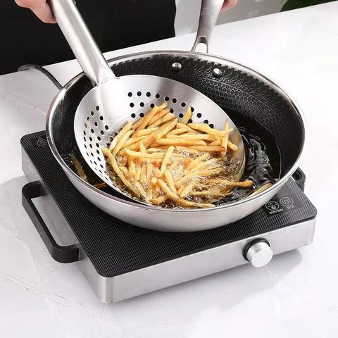Vợt Lưới Inox 304 - Vớt Xương, Rau Củ Luộc, Rây Lọc Dầu Đồ Ăn Chiên Đầy Đủ Dụng Cụ Nhà Bếp TVKITCHEN (TV27)