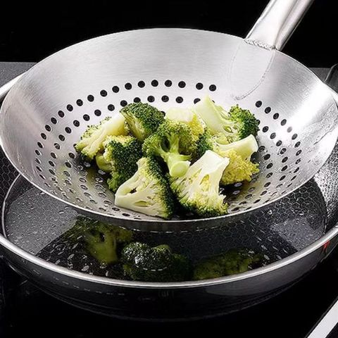 Vợt Lưới Inox 304 - Vớt Xương, Rau Củ Luộc, Rây Lọc Dầu Đồ Ăn Chiên Đầy Đủ Dụng Cụ Nhà Bếp TVKITCHEN (TV27)
