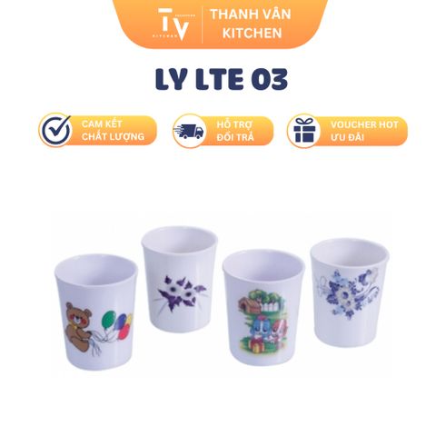 Ly Nhựa Melamine Dung Tích 200ml - Ly Uống Thuỷ Tinh Cho Nhà Bếp - Mẫu Mã Đẹp, Chất Lượng Cao, Hàng Chính Hãng (TV746)