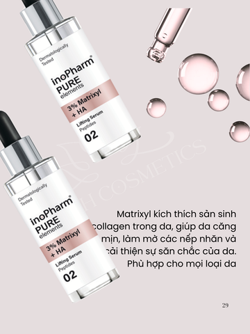 Tinh Chất Dưỡng Ẩm 3% MATRIXYL + HA 30ml - Serum Hỗ Trợ Đàn Hồi Da, Cấp Nước Sâu, Phù Hợp Cho Mọi Loại Da
