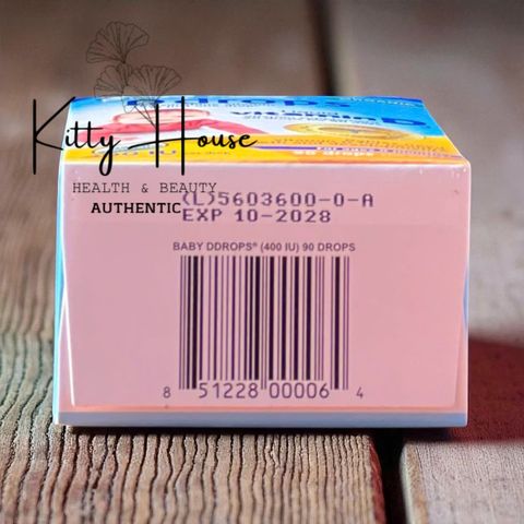 Vitamin D3 cho bé Baby Ddrops Liquid 400 IU - Bổ sung vitamin D3 hỗ trợ xương và miễn dịch cho trẻ sơ sinh, lọ 90 giọt