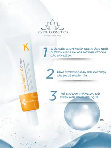 Kem Dưỡng Phục Hồi Centecassol Vita Repair K Cream 30g – Giảm Thâm, Tăng Đàn Hồi, Phục Hồi Da Khỏe Mạnh