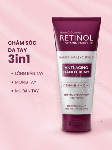 Kem dưỡng ẩm và chống lão hoá cho tay RETINOL Original Anti-Aging Hand Cream 100g