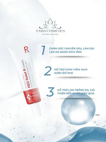 Kem Dưỡng Centecassol Red Relief R Cream 30g - Giải Pháp Làm Dịu Da Nhạy Cảm, Giảm Đỏ, Dưỡng Ẩm, Phục Hồi Da Tổn Thương