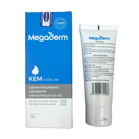 Kem Dưỡng Ẩm Megaderm 50g - Giải Pháp Làm Mềm Mịn Da, Ngừa Khô, Mẩn Ngứa Cho Trẻ Sơ Sinh và Người Lớn