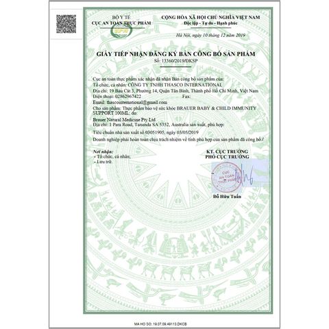 Siro Tăng Cường Hệ Miễn Dịch Immunity Support BRAUER Cho Trẻ Em - Hỗ Trợ Đề Kháng & Vitamin D3 (100ml)