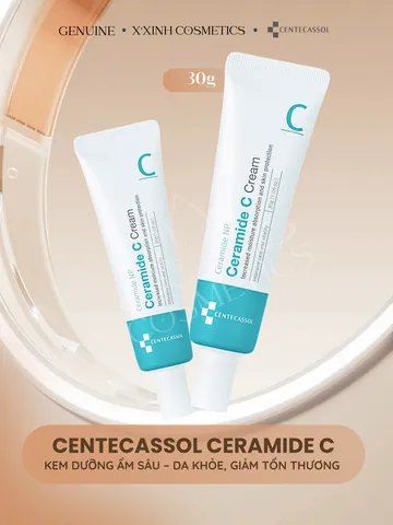 Kem Dưỡng Ẩm Centecassol Ceramide C Cream 30g - Phục Hồi Da Khô, Nhạy Cảm, Cấp Ẩm Chuyên Sâu, Giúp Làn Da Mềm Mịn, Duy Trì Độ Ẩm