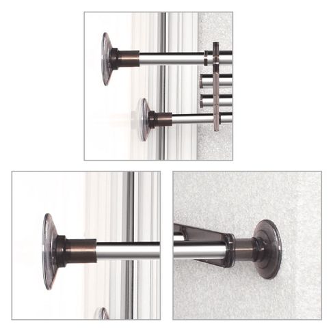 Kệ Inox Không Khoan Wellex BSS4040 - Giàn Phơi Thông Minh Kích Thước Điều Chỉnh 60-80cm, Dễ Dàng Lắp Đặt cho Tủ và Tường