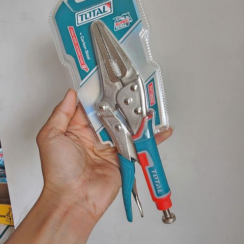Kìm Bấm Chết Mũi Dài 9 Inch Total THT19902 - Dụng Cụ Cầm Tay Chất Lượng Cao, Thép Carbon Chắc Chắn, Khóa Chặt An Toàn