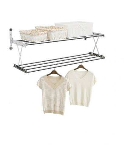 Giá Treo Tường Wellex WH4206 - Giá Treo Chỉnh Được, Gấp Gọn, Hỗ Trợ 15kg, Phù Hợp Phòng Giặt và Bếp Hàn Quốc