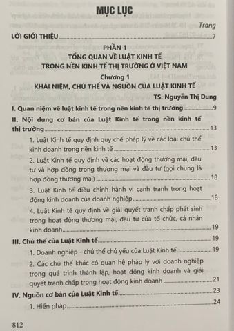Sách Luật Kinh Tế (Tái bản 2023) - NXB Tư Pháp, Cập Nhật Pháp Luật Mới, 832 Trang, Tài Liệu Hữu Ích Cho Doanh Nhân và Quản Lý