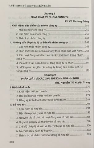 Sách Luật Kinh Tế (Tái bản 2023) - NXB Tư Pháp, Cập Nhật Pháp Luật Mới, 832 Trang, Tài Liệu Hữu Ích Cho Doanh Nhân và Quản Lý