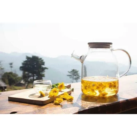 Trà Hoa Cúc Hữu Cơ Nguyên Bông 60g - Giải Tỏa Căng Thẳng, Thanh Lọc Cơ Thể, Hỗ Trợ Ngủ Ngon - Hàng Đức Chính Hãng