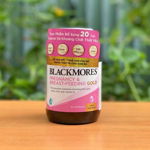 Viên Uống Blackmores Pregnancy & Breast-Feeding Gold - Bổ Sung Vitamin và Khoáng Chất Cho Phụ Nữ Mang Thai (60 viên)