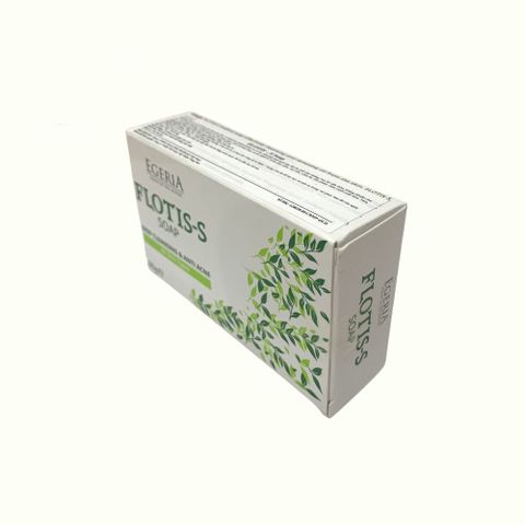 Xà Phòng EGERIA FLOTIS - S Soap 80g, Làm Sạch Sâu, Ngăn Ngừa Mụn Trứng Cá, Viêm Nang Lông, Điều Trị Nấm Da