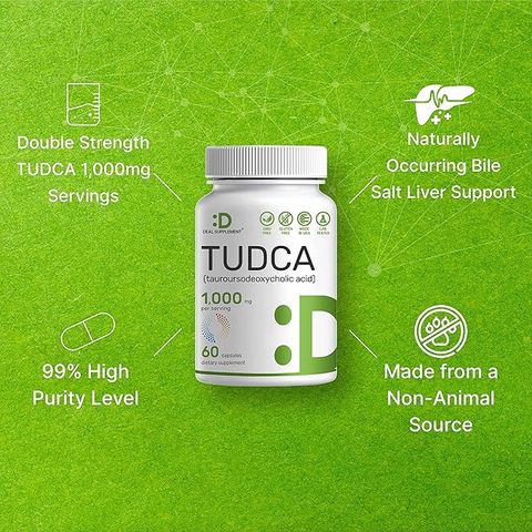 Viên Uống Tudca 1000 mg Deal Supplement Hỗ Trợ Chức Năng Gan Tăng Cường Sức Khoẻ (Hộp 60 viên) - YoungFit