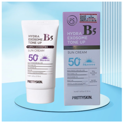 Kem Chống Nắng Đều Màu Da Hydra B5 Exosome Tone Up Prettyskin 50ml - Bảo Vệ UV và Cấp Ẩm Tối Ưu cho Làn Da Sáng Khỏe
