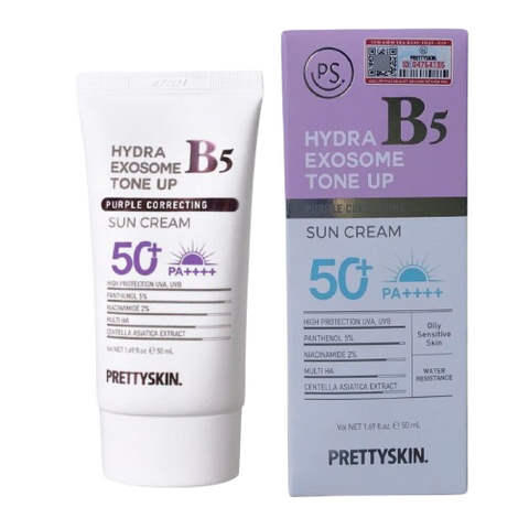 Kem Chống Nắng Đều Màu Da Hydra B5 Exosome Tone Up Prettyskin 50ml - Bảo Vệ UV và Cấp Ẩm Tối Ưu cho Làn Da Sáng Khỏe