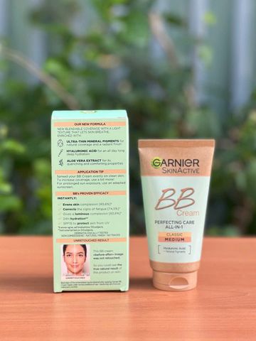 Kem Nền BB Cream Mineral Hyaluronic Acid 50ml - 3 Trong 1 Dưỡng Ẩm, Chống Nắng, Làm Đều Màu Da, Phù Hợp Da Nhạy Cảm