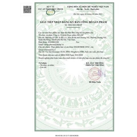Kẽm Smartzinc Fitobimbi - Tăng cường sức đề kháng, cải thiện vị giác cho trẻ em từ 1 tuổi, bổ sung dinh dưỡng hiệu quả