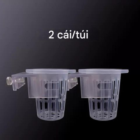 Cốc Nhựa Đôi Trồng Cây Thủy Sinh Móc Thành Bể - Giỏ Trồng Khoai Lang, Cỏ Nước, Phụ Kiện Hồ Cá An Toàn, Tiện Lợi