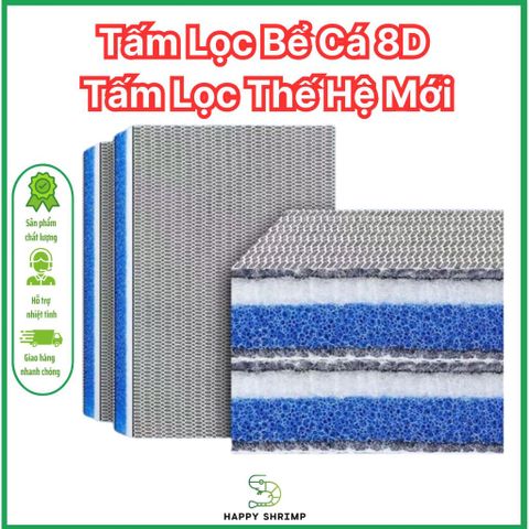 Tấm Lọc Bể Cá 8D – Lọc Siêu Sạch Với 8 Lớp Chống Cặn Đặc Biệt, Phù Hợp Cho Bể Cá Cảnh và Thủy Sinh