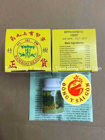 Viên uống hỗ trợ khớp Khu Phong Kỳ Xà Hoàn - Hỗ trợ viêm đa khớp, bảo vệ và tái tạo sụn khớp - Bamboo Brand 30 viên nhập khẩu Malaysia