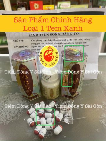 Viên uống Linh Tiên Song Đằng Tố Malaysia - Hỗ trợ Gout, Đau Nhức Xương Khớp - Hộp 20 Viên Hàng Xịn Tem Xanh